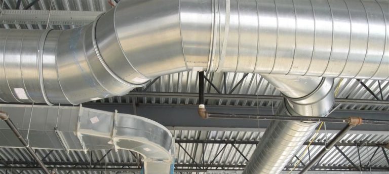 Close-up view of HVAC ventilation ducts cleaned by Pro Tech in St Peters MO