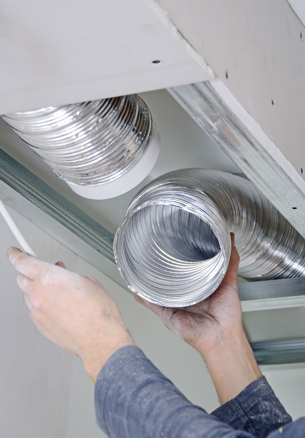 HVAC vent and ductwork close-up cleaned by Pro Tech Air Duct Cleaning St Peters MO